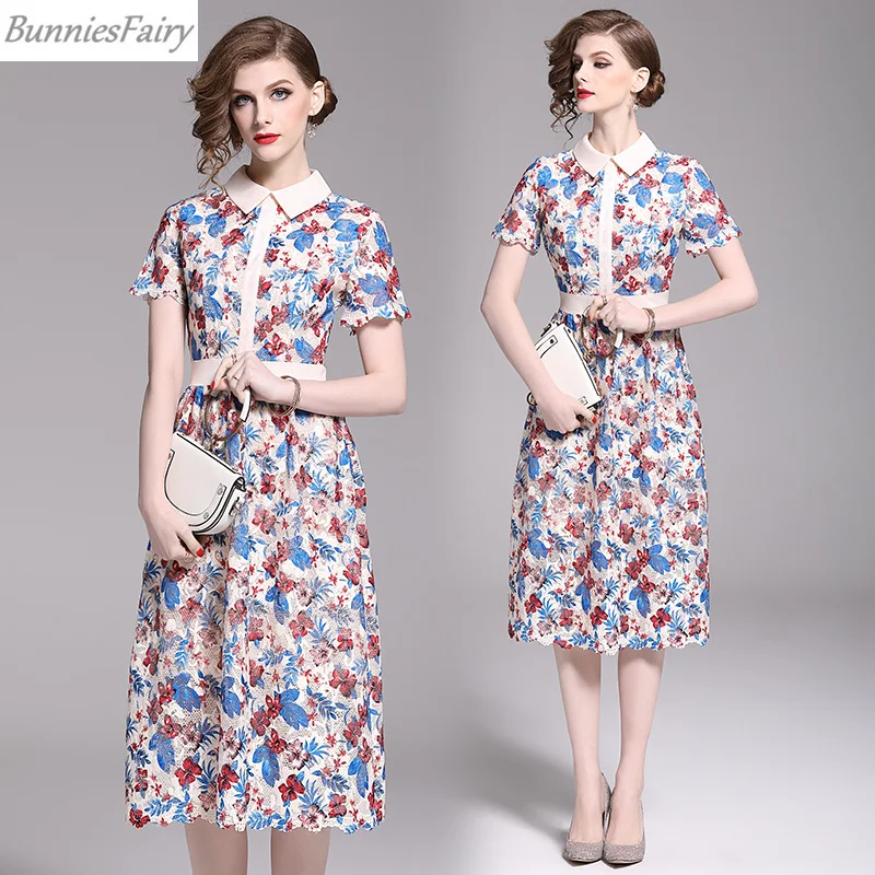 BunniesFairy 2019 Лето женское элегантное свежее маленькое Цветочное платье с цветочным