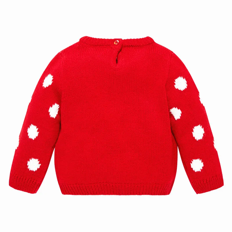 

Little Maven New Boys Girls Spring Autumn Winter O-neck Full Cotton Christmas Pudding Pullover Knitted Casual Sweaters