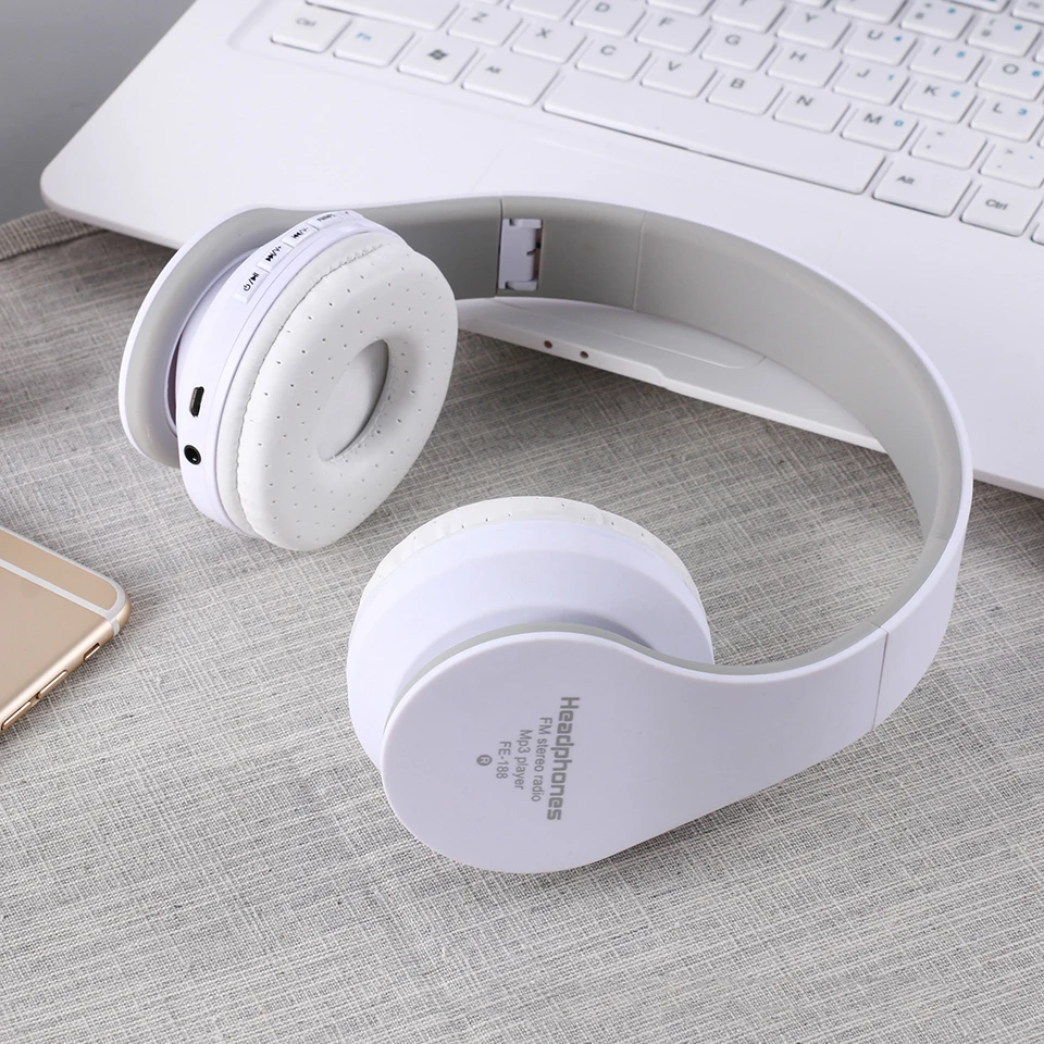 Digital 4 in 1 Stereo Wireless Bluetooth 4.1 + EDR Headphone Foldable Headset &amp Wired Earphone with Mic MicroSD/TF FM Radio |