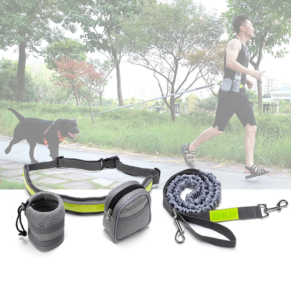 Свободные руки поводок для собак ошейник пробежек мягкий пояс эластичный