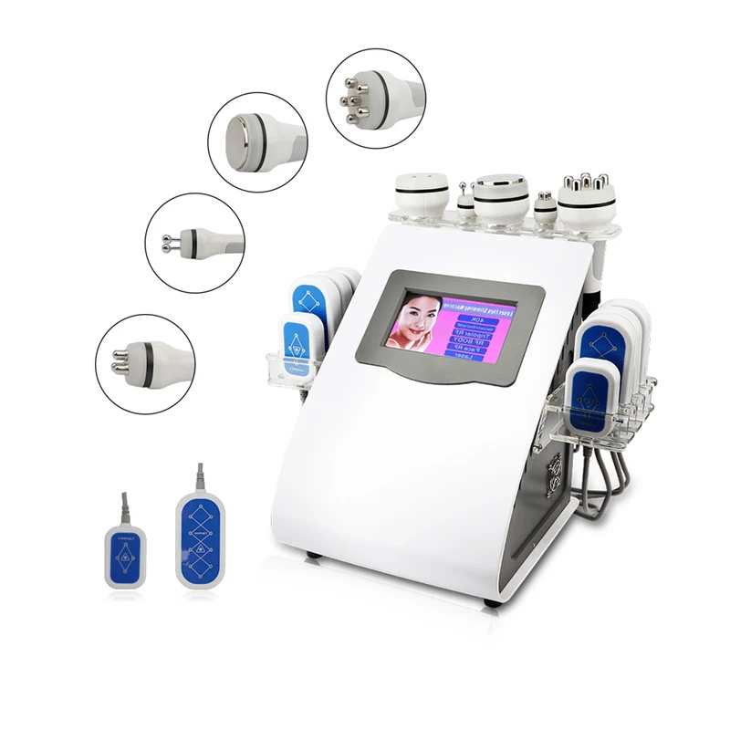

40k Ultrasonic liposuction Cavitation 8 Pads LLLT lipo Laser Slimming Machine Vacuum RF Skin Care Salon Spa Equipment