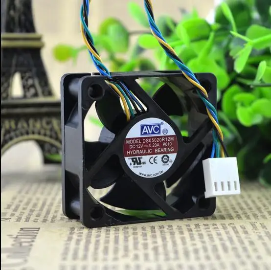 Новый AVC 5020 P010 12V 0.20A 5 см DS05020R12M четырехпроводный Вентилятор охлаждения процессора