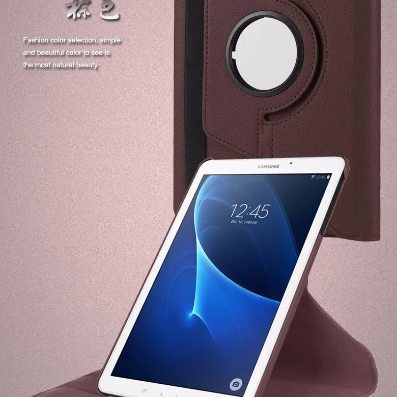 Вращающийся на 360 градусов pu кожаный чехол smart cover для samsung Galaxy Tab A A6 7,0 T280 T285 SM-T280 SM-T285 чехол для планшета s