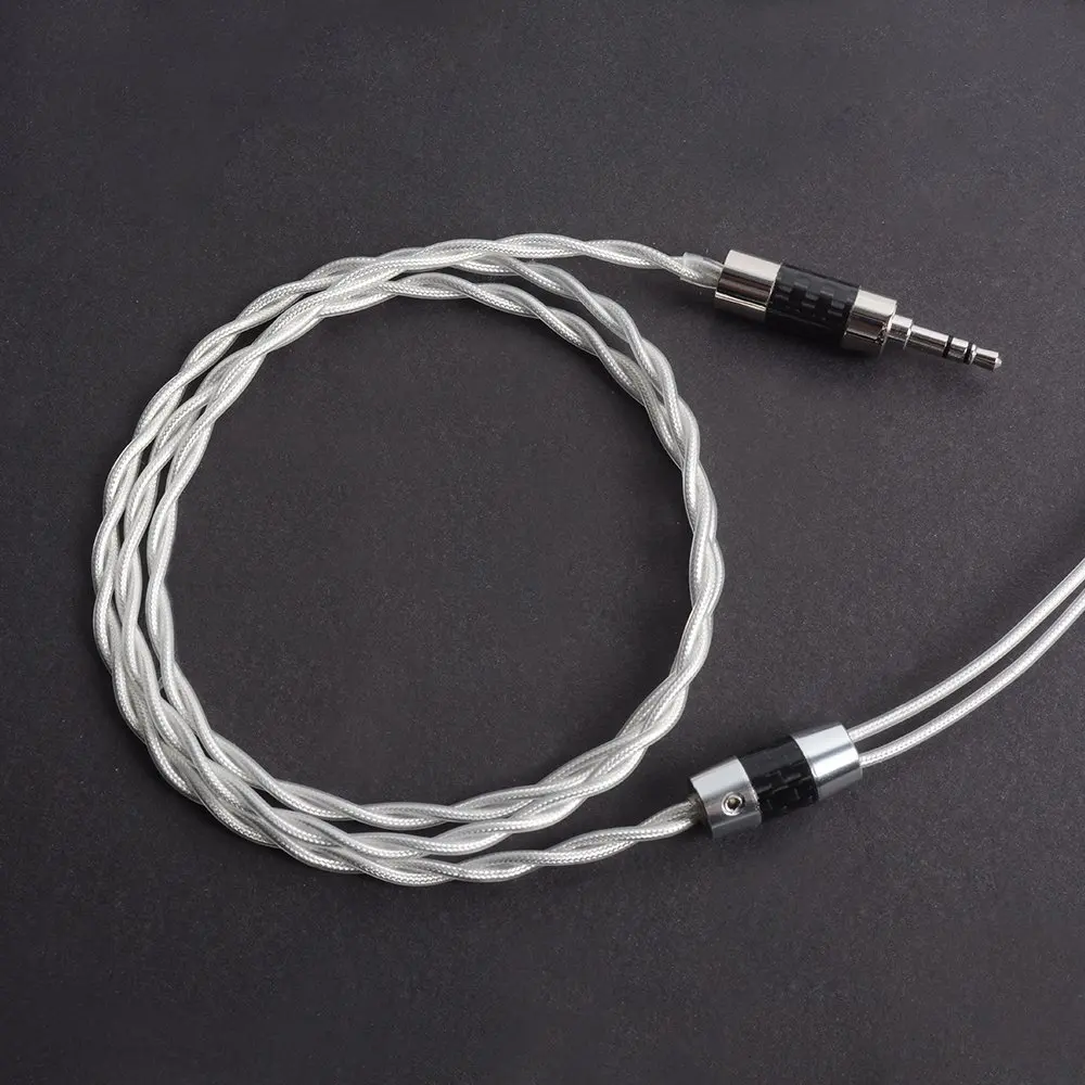 Okcsc Upgrade Cable 7n Frozen Mmcx Cables 0.78mm 2pin Single Crystal Copper Plated Silver For Shure Se215 /Se215 Westone W60