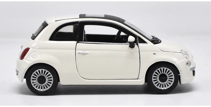 Оригинальная фабричная 1:24 FIAT 500 ABARTH 500 игрушечная машинка из сплава, игрушки для детей, литая модель автомобиля, подарок на день рождения