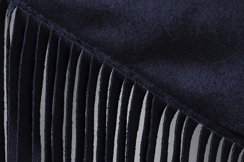 Женский весенний комплект из свитшота и юбки темно-синий пуловер искусственной