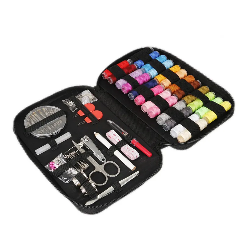 90pcs/set Portable DIY Sewing Box Kit Multifunction Embroidery Kitting Needles Quilting Thread Stitching Tools With Tape Scissor | Дом и сад