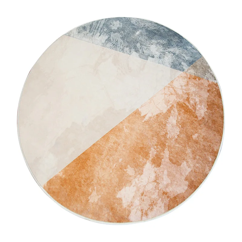 Loartee круглый ковер в скандинавском минималистическом стиле для спальни гостиной