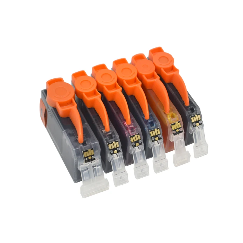 6 шт. совместимый чернильный картридж PGI525 PGI525BK CLI-526 GY для CANON PIXMA MG6150 MG8150 MG6250 MG6100 MG8250