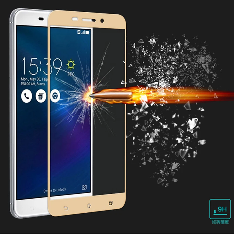 Закаленное стекло Для ZenFone 3 Laser ZC551KL полное покрытие защитная пленка для экрана Asus