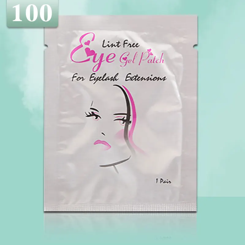 100 Pairs GJLash 30/50/100/200 пар для наращивания ресниц, подушечки для глаз против наращивание ресниц глаз подушечки для ресниц Pad гелевый патч Поддержка OEM - Цвет: 100 Pairs