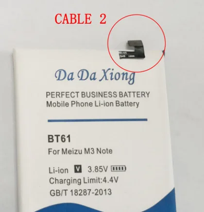 BT61-Cable2 Высокое качество 4950 мАч BT61 сменная батарея для Meizu M3 Note L681H l-версия батареи для мобильных телефонов - Цвет: BT61-Cable2