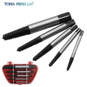 Набор сверл из быстрорежущей стали для извлечения сломанных поврежденных болтов, 5 шт.Чехол