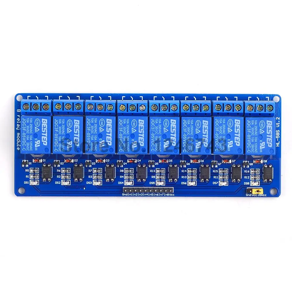 Плата релейного модуля для Arduino PIC AVR MCU DSP ARM 5 В 8 каналов 1 шт.|8 channel relay|channel relay8 |