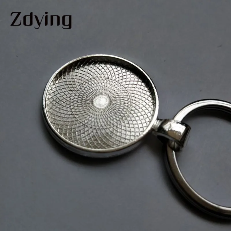 ZDYING Virgin Mary подвеска брелок держатель для ключей круглый стеклянный кабошон узор