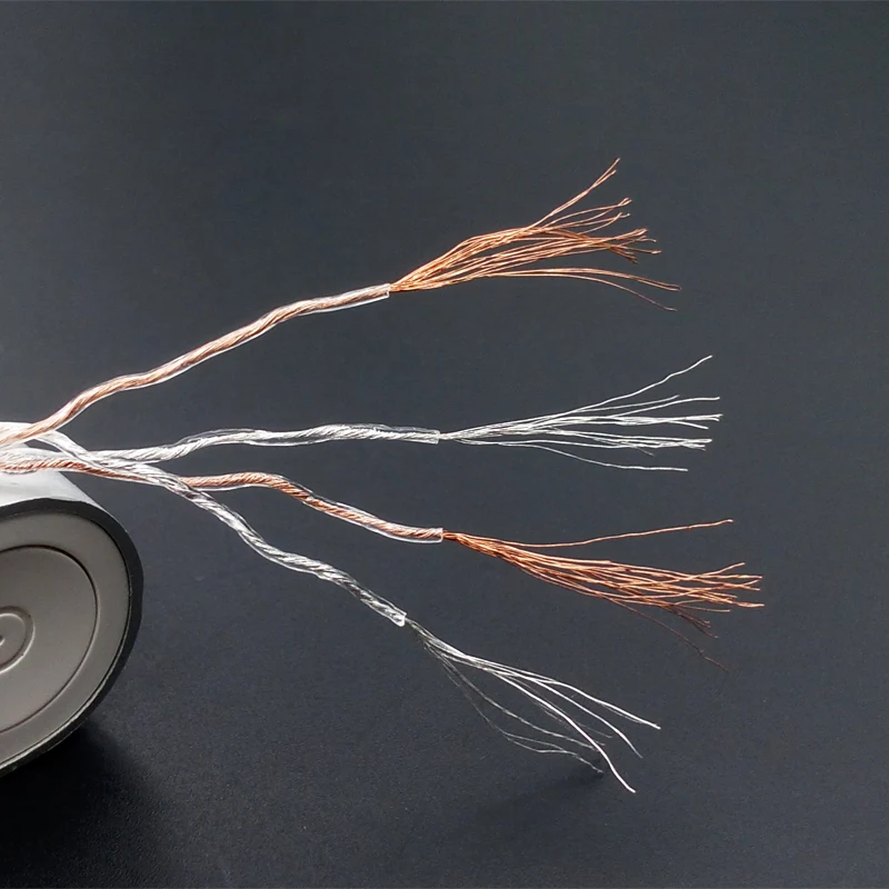 72 ядра одинарный Кристалл Медь посеребренный 4 поделиться витой проволоки (без