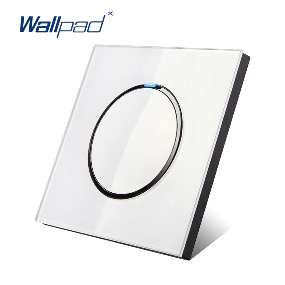 Настенный светодиодный выключатель Wallpad L6 1 банда 2 сторонний кнопка