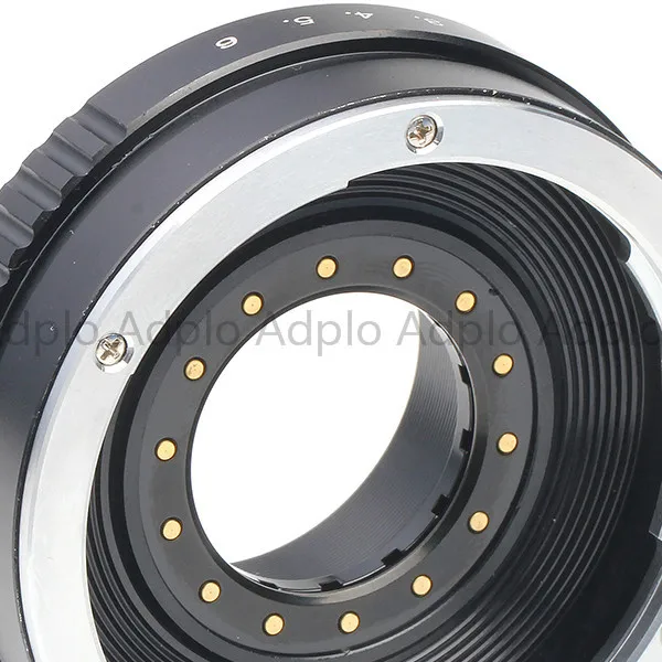 Адаптер объектива Pixco работает для регулировки диафрагмы Canon EOS EF Nikon 1 V3 AW1 J3 J2 J1 S1 V2