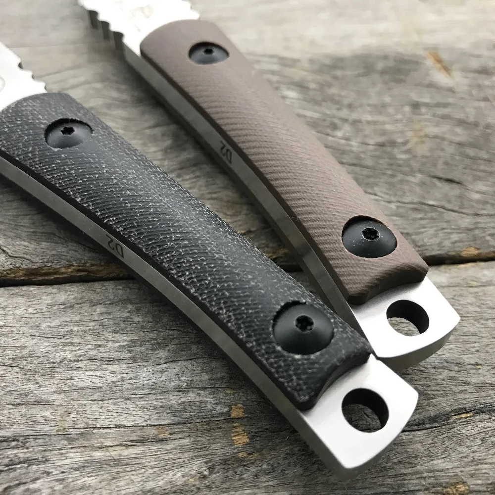 LDT Малый Rue работника фиксированным лезвием Ножи D2 лезвие G10 Ручка выживания Отдых