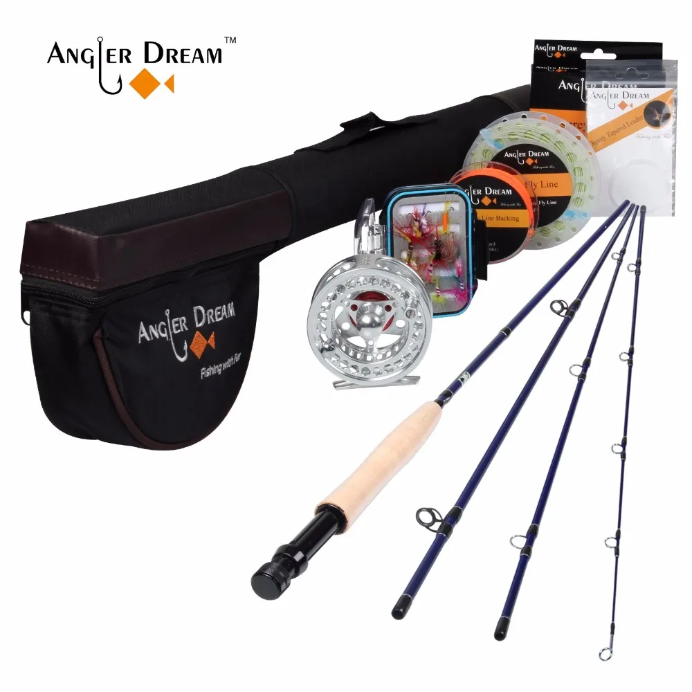 Рыболовная Снасть 5WT рыболовная снасть 9FT средне-быстрая удочка пре-Обманная