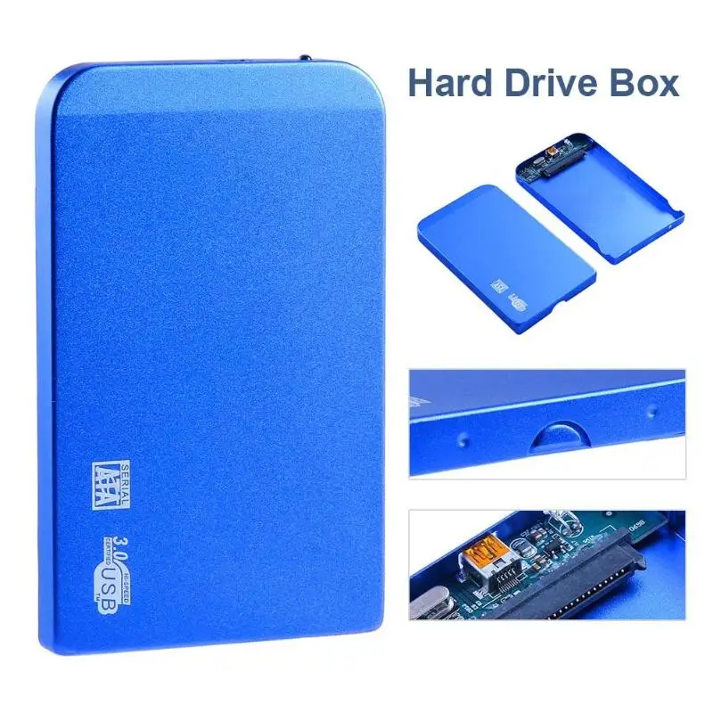 2 5 дюймов USB 3 0 SATA Корпус SSD HDD жесткий диск чехол ультра тонкий алюминиевый сплав