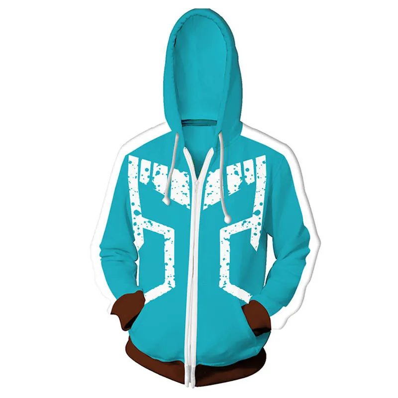 Толстовки с капюшоном моя геройская академия izuku midoriya shouto todoroki boku no Hero 3D костюм