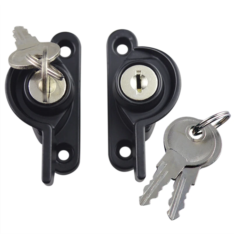 Серповидный замок с ключом для двери и окна Push pull крюк блокировки Move оконный