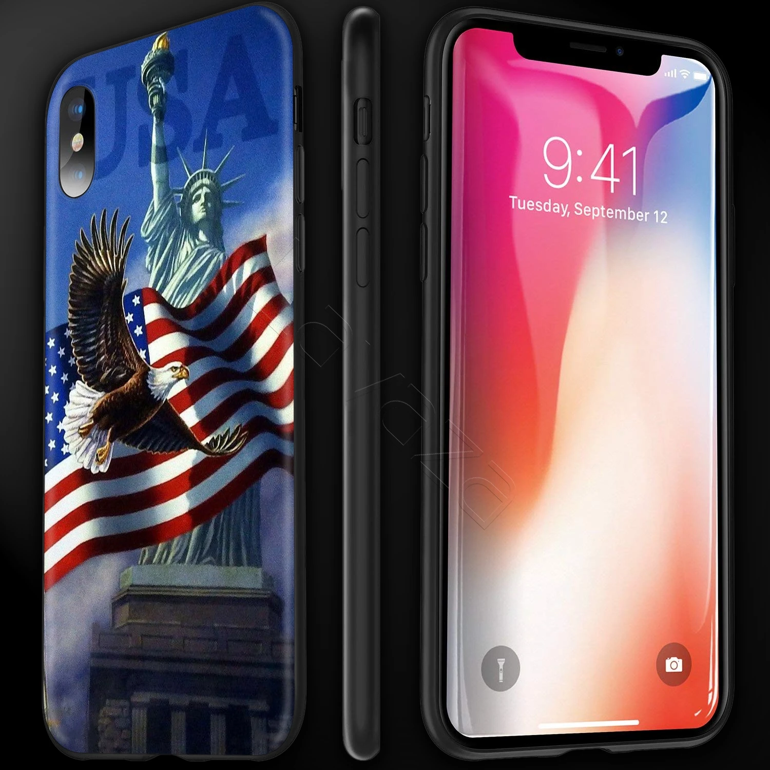 Чехол Lavaza с американским Орлом и флагом США для iPhone 12 mini 11 Pro XS Max XR X 8 7 6 6S Plus 5 5s