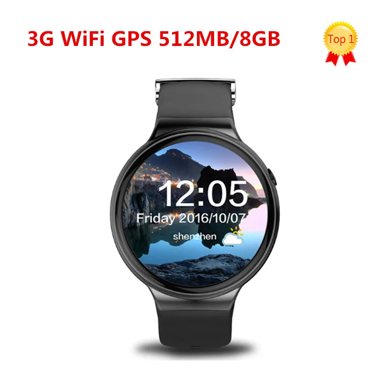 Оригинальный i4 Bluetooth Smart часы ОС Android 5.1 MTK6580 3G WI-FI GPS сердечного ритма SmartWatch