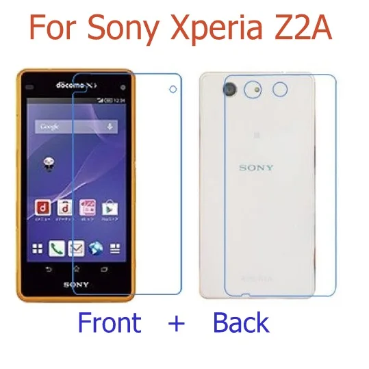 2PCS = Front + Back Screen Protector Glossy and Matte Film For Sony xperia Z1 Z3 Z4 Z5 mini compact / Z2A /Z3V Protective |