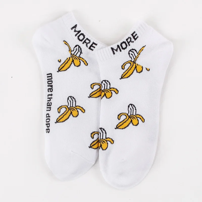 Красочные фрукты невидимые короткие женские спортивные Летние Удобные