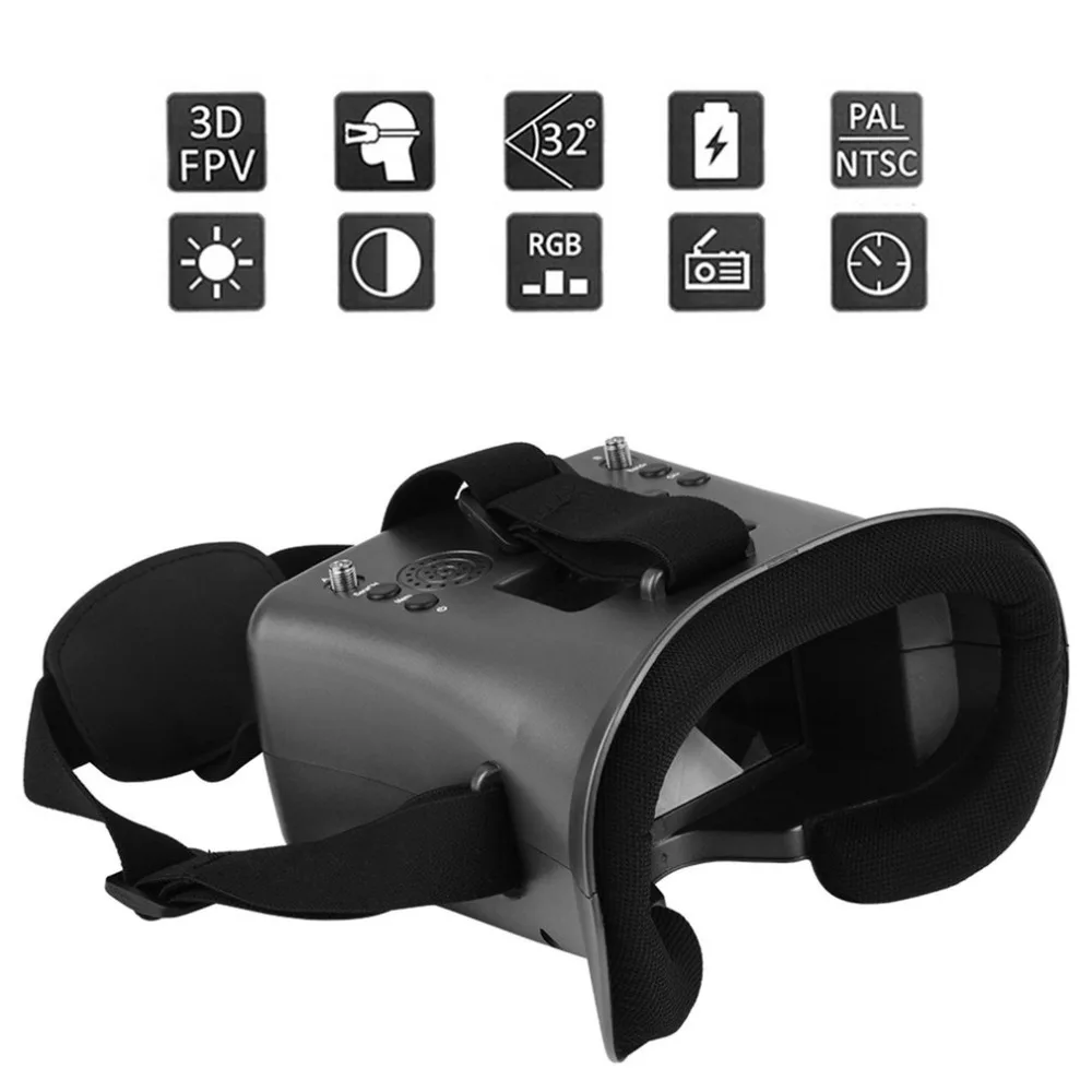 FPV 008D DVR очки с 5 8G 40CH 480*272 разнообразные видео для радиоуправляемого квадрокоптера