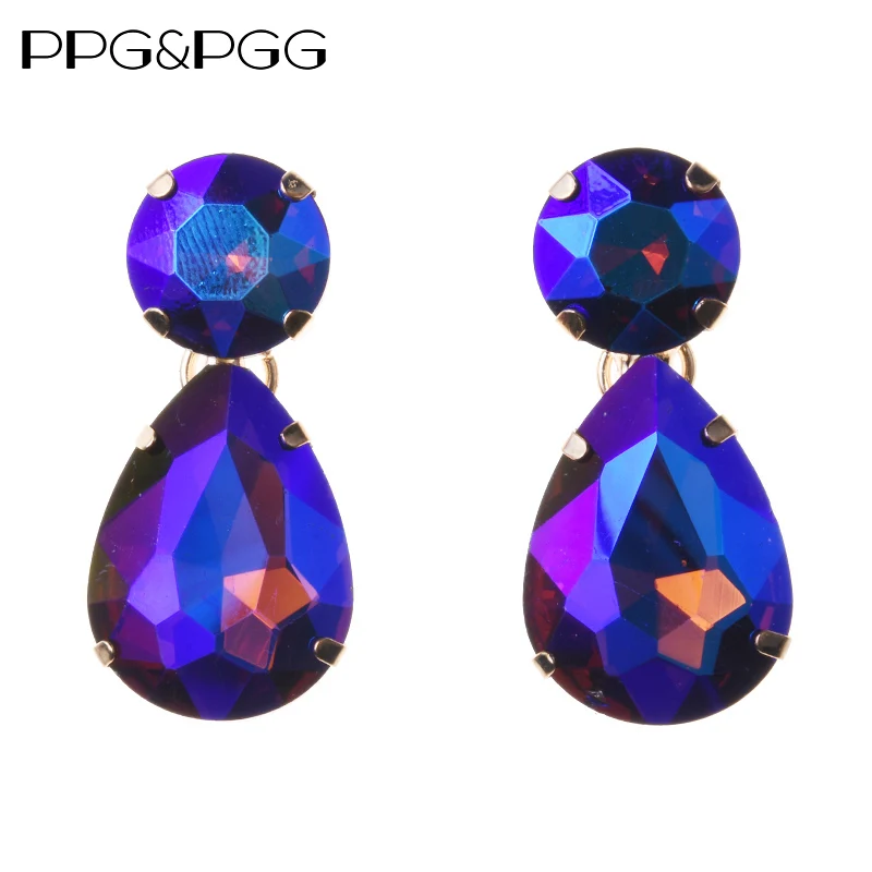 Женские серьги подвески PPG & PGG из стекла разных цветов|Серьги-подвески| |
