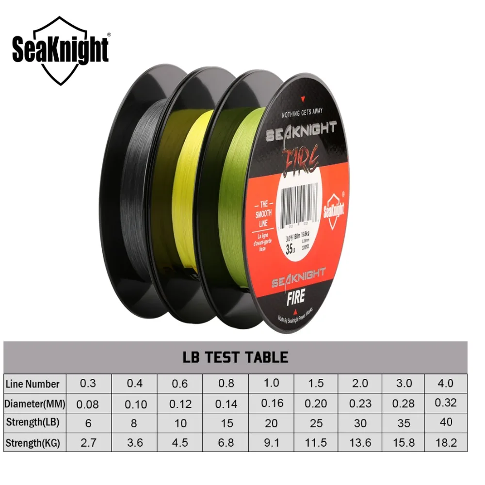 Леска рыболовная SeaKnight 150 м 6 40 фунтов|Рыболовные лески| |