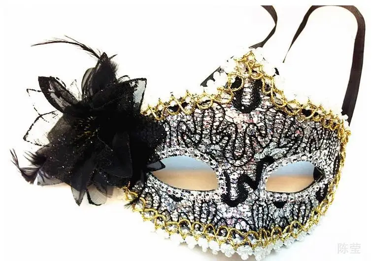 Боковые цветы принцесса маскарадные маски маска для вечерние модная женская на