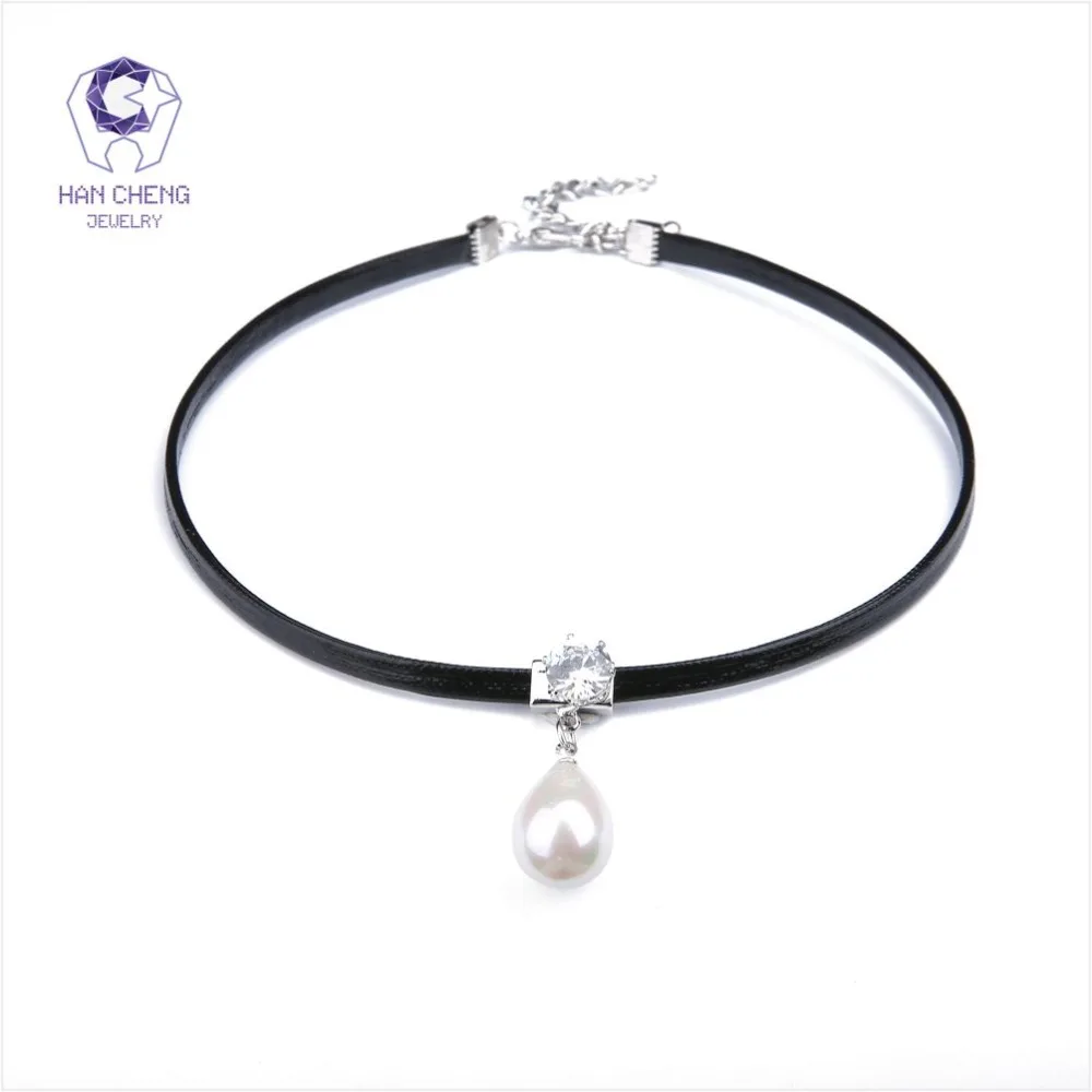 Новинка модное роскошное женское ожерелье HanCheng из полиуретановой ленты с