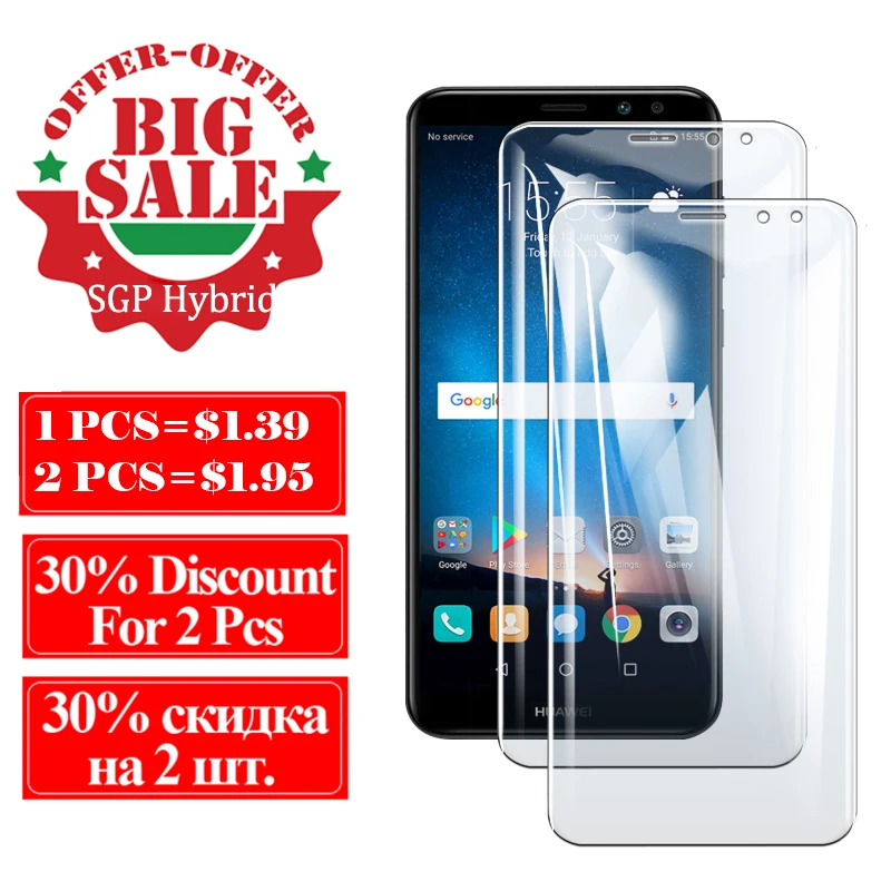 Защитное стекло для Huawei Mate 10 20 Lite Pro light закаленное пленка huawai tremp mate20 10lite lite защита