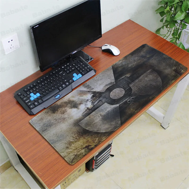 Lock Edge 30x80cm Babaite красивый аниме Сталкер маска логотип игровой плеер стол ноутбук резиновый коврик для мыши резиновый ПК компьютер игровой коврик для мыши - Цвет: Lock Edge 30x80cm