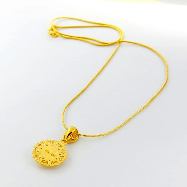 New Arrival Fashion 24K GP Gold Plated Necklace Mens & Women Yellow Golden Jewelry Free Shipping YHDN034|necklace peacock|necklace yellownecklace