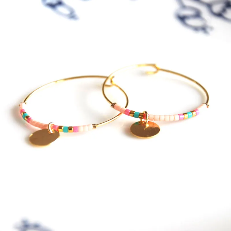 Золотые модные искусственные бусины ручной работы в японском стиле Миюки делька для женщин подарок