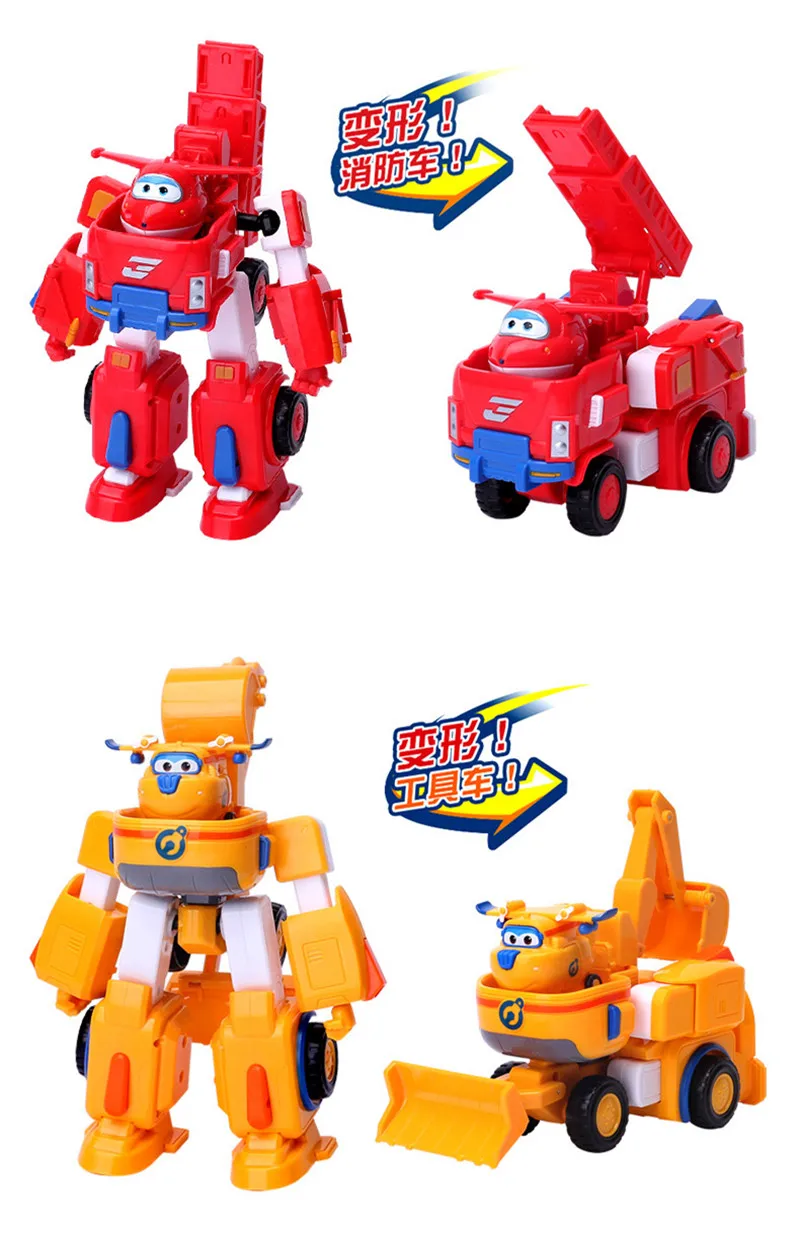 4 шт./партия новейшая деформация робот Броня Супер Крылья спасательный фигурки