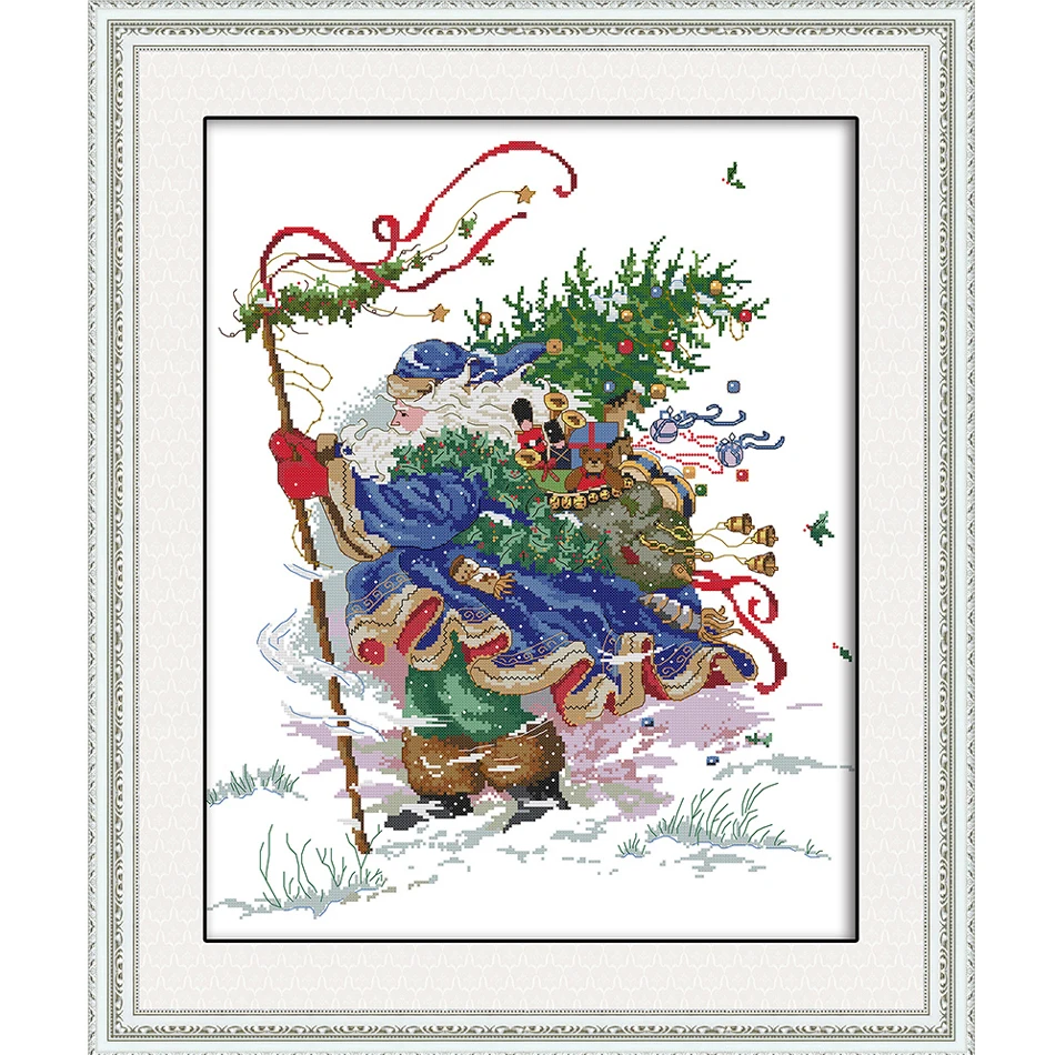 

Joy Sunday,Merry Christmas,cross stitch embroidery set,printing cloth embroidery kit,needlework embroidery patterns,cross stitch