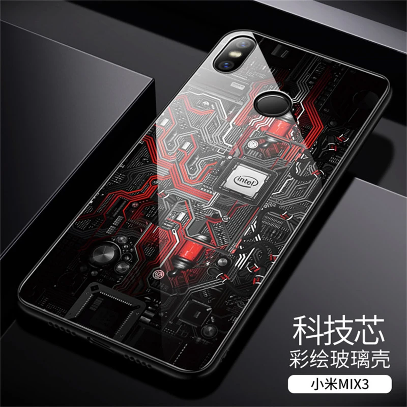 Aixuan стеклянный чехол для Xiaomi mi x 3 Xiaomi mi x 3 mi x3 Aixuan чехол из закаленного стекла силиконовый защитный полный чехол s