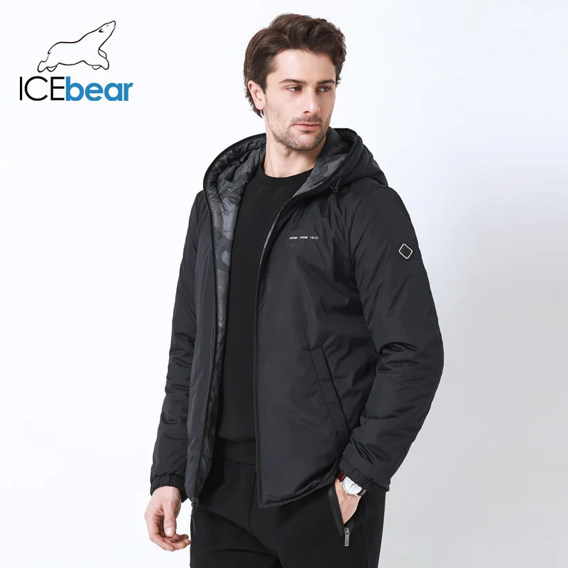ICEbear2019 Новые мужские куртки в дважды носить ветрозащитная теплая куртка высокого