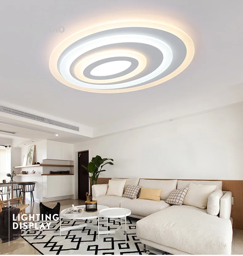 Современные светодиодные акриловые потолочные лампы для гостиной спальни новый