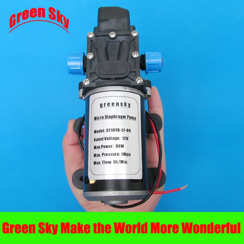 

145PSI 6L/Min DC 80W 12v high pressure water pump