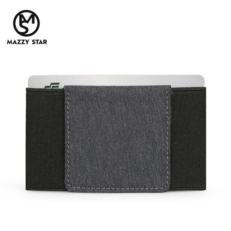 Mazzy кошелек со звездами с задним карманом ID держатель для Карт RFID Блокировка мини