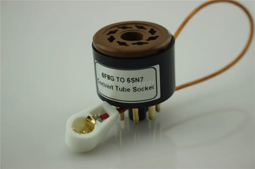 1 шт. 6F8G (сверху) до 6SN7 (снизу) трубка 8Pin DIY звуковая вакуумная адаптер розетка