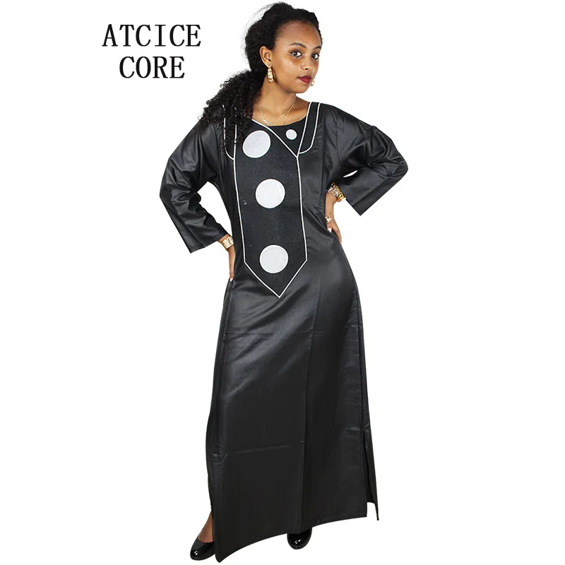 Африканские платья для женщин дизайнерское платье с вышивкой длинное без шарфа