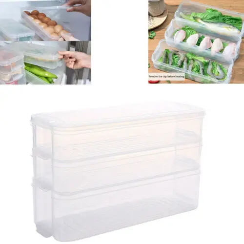 Reusable Kitchen Fridge Food Fruit Storage Container Clear Preservation Box Case | Дом и сад